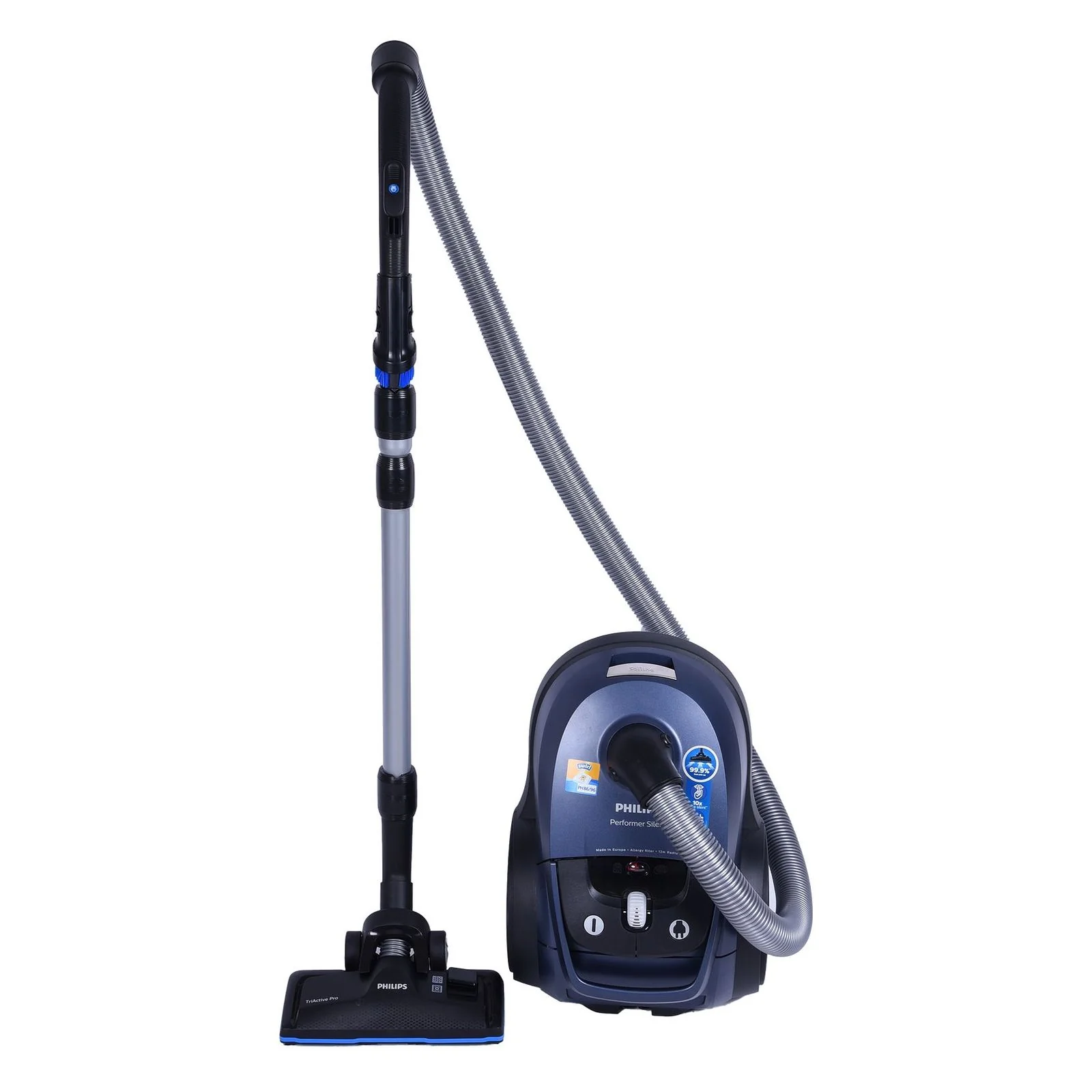 2026 Aspiradora Philips Serie 7000 FC8782/09 Performer Silent 650 Vatios Azul Pizarra / Negro