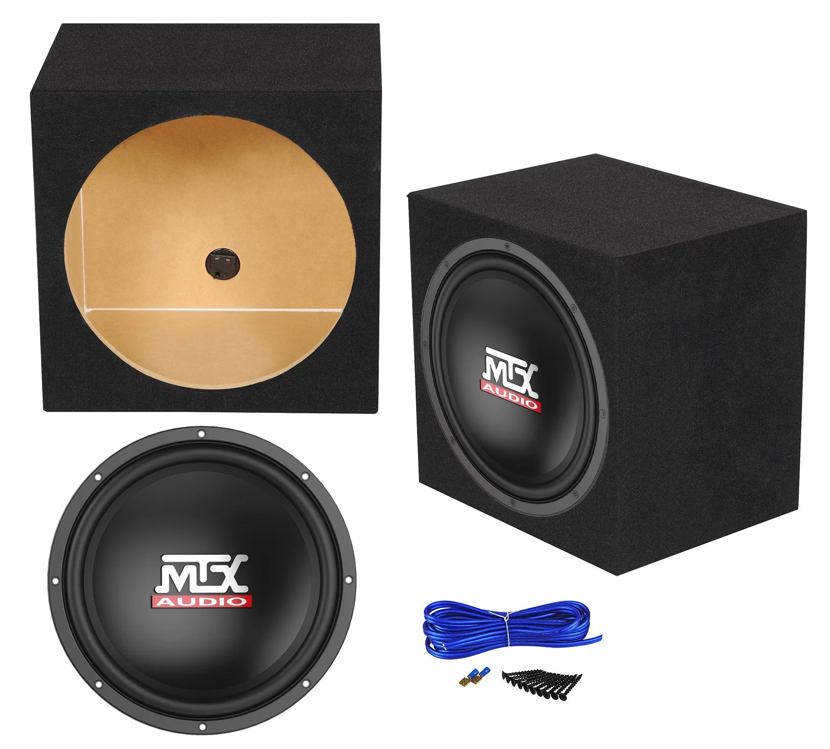 2025 Subwoofer para coche MTX Terminator TN12-02 de 12 pulgadas, 400 Watts, con caja estanca