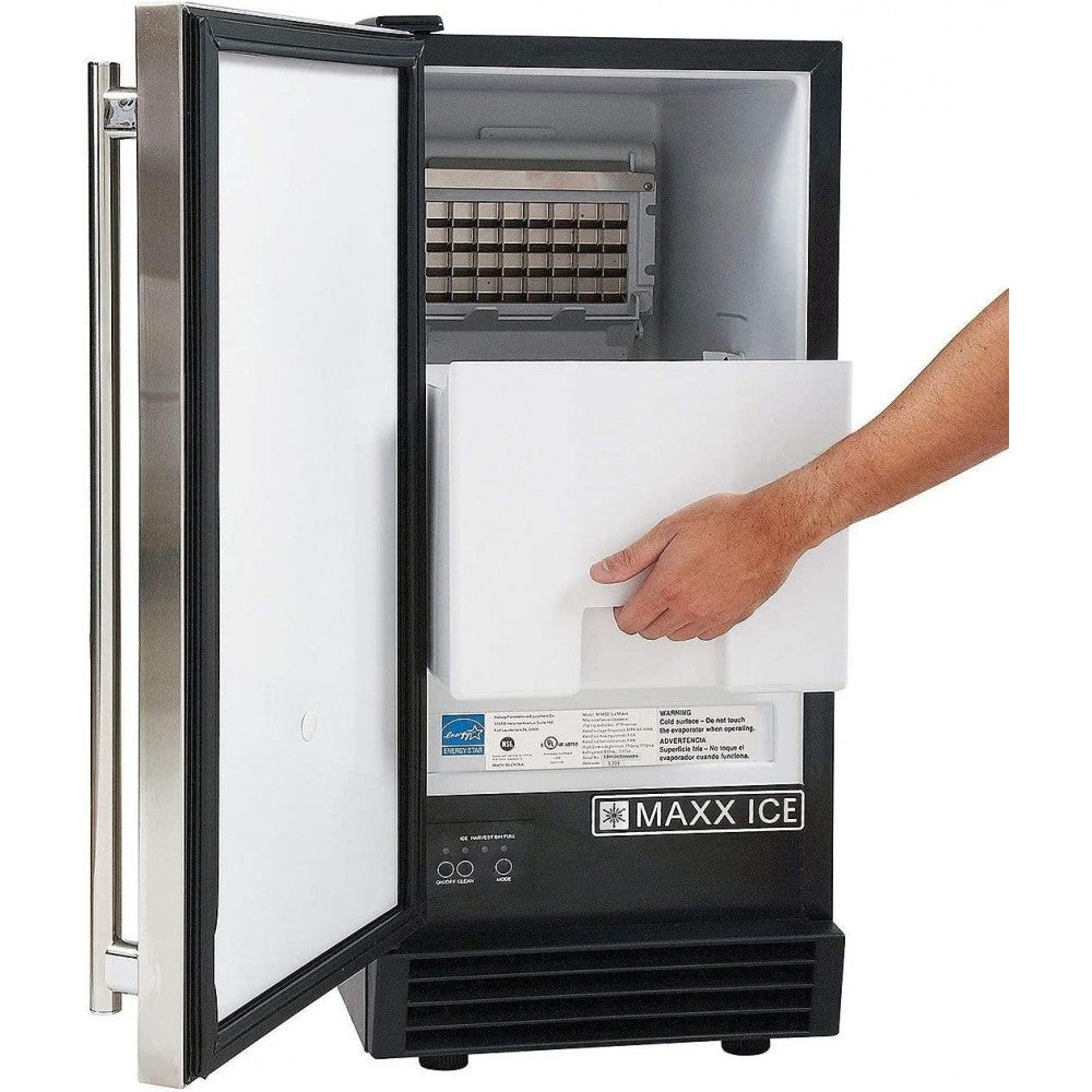 2026 Máquina de Hielo Autónoma Maxx Ice MIM50, 50 Libras