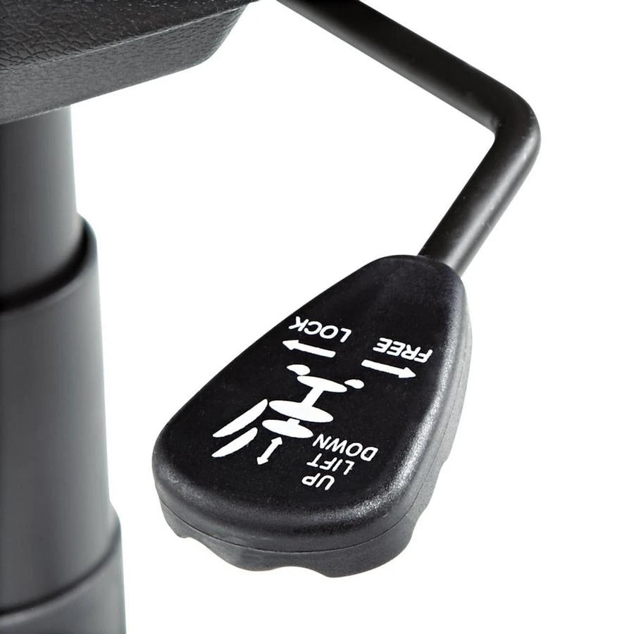 2026 Silla de trabajo giratoria/inclinable Alera Interval Series de cuero, negra