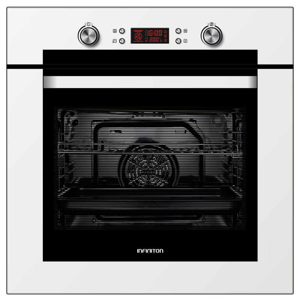 Horno Infiniton 70wh19 - Blanco, 70l., 3000w, Acero Inoxidable, Display Led, Clase A.