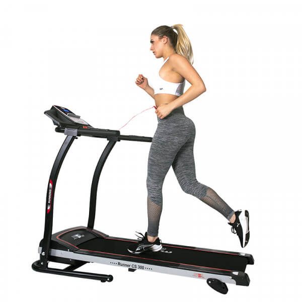 2025 Cinta de correr plegable CS 300 – 12 km/h + sensores de pulso + soporte para tablet