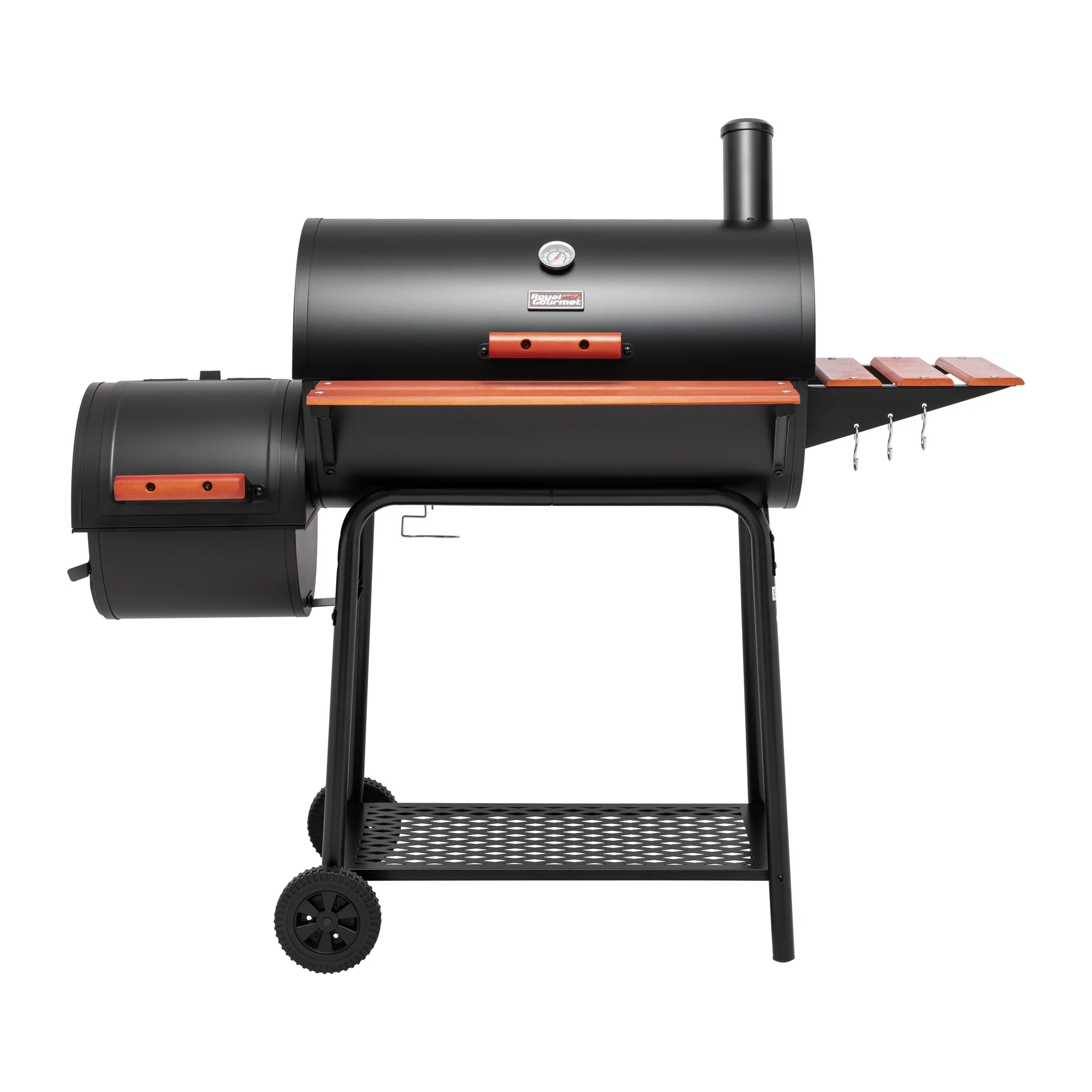 2025 Royal Gourmet CC1830W Parrilla de carbón de 76 cm con ahumador lateral