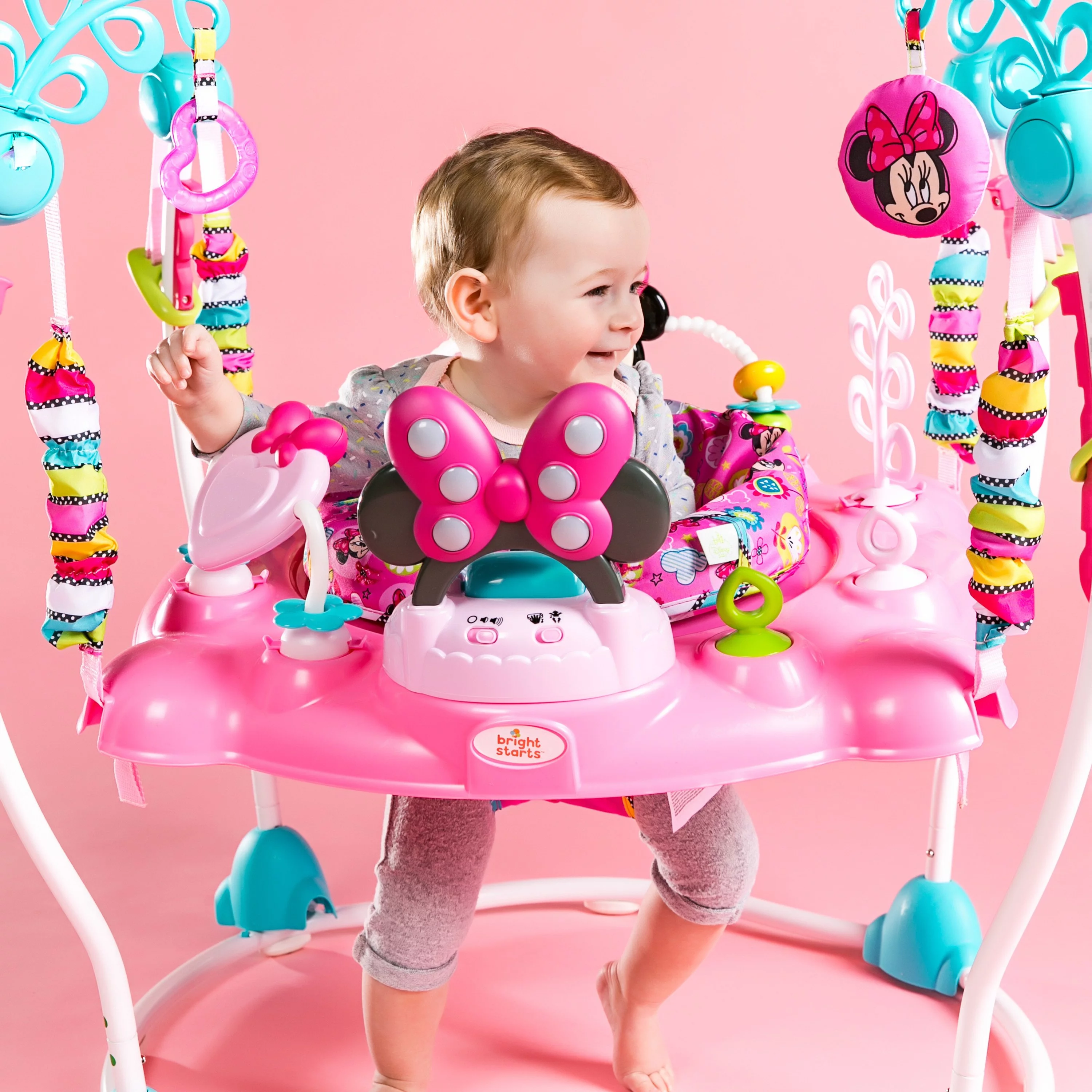 Andador de actividad Disney Baby Minnie Mouse Bright Start con luces y melodías, para niños a partir de 6 meses