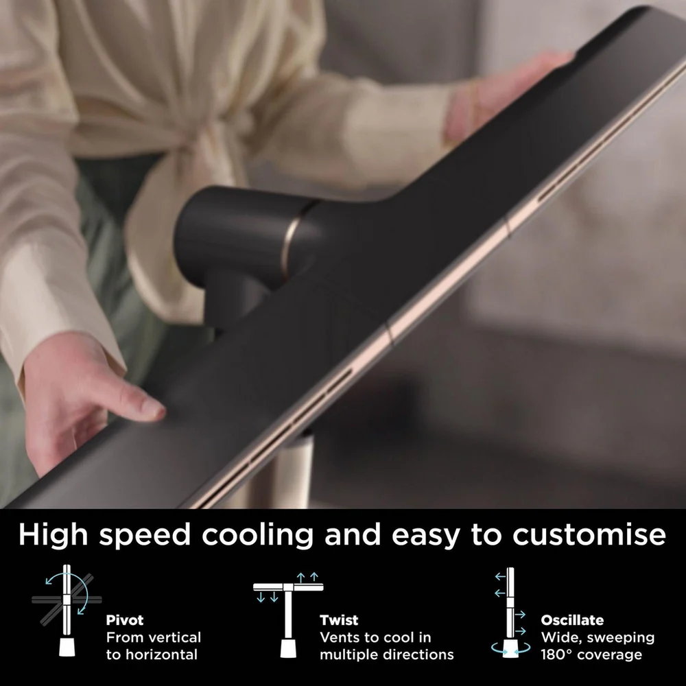 2026 Ventilador de enfriamiento multidireccional TurboBlade Shark TF200SUK – Flujo de aire potente sin aspas con control personalizado de enfriamiento