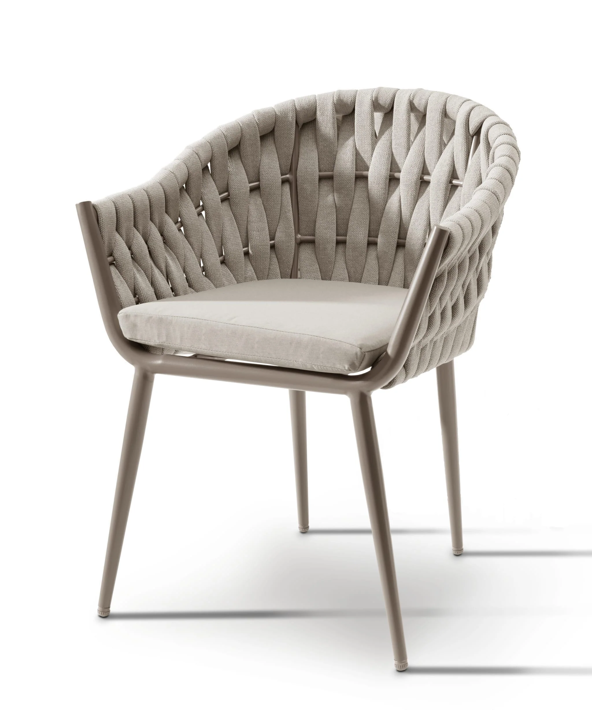 2025 Sillón MOLINO – Sillón moderno de cuerda resistente para interior y exterior