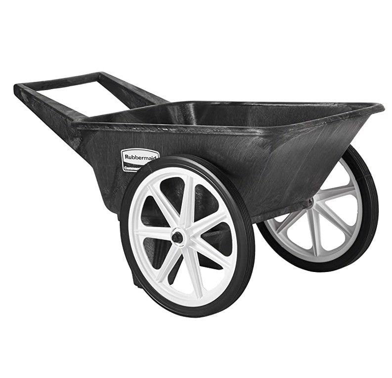 2026 Carro Comercial Rubbermaid Big Wheel, Capacidad de 200 Libras, Negro