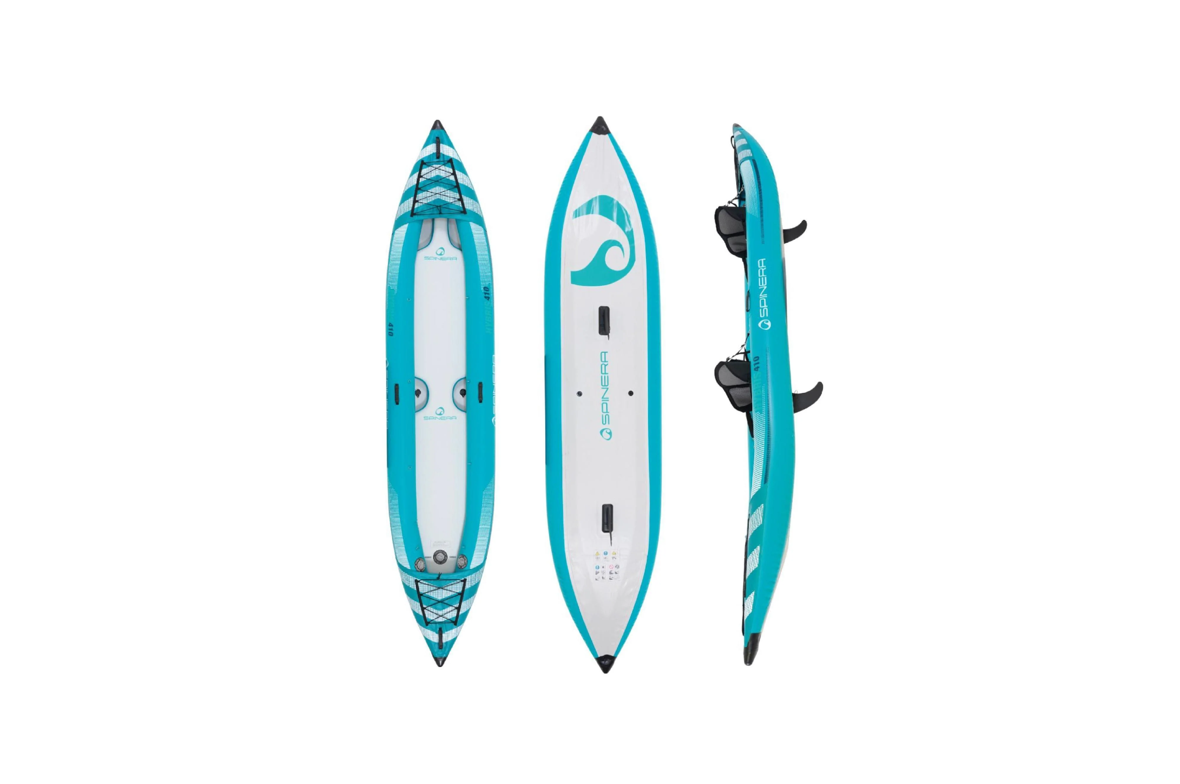 2026 Hybris 410 Kayak hinchable para 2 personas con suelo Drop-Stitch y paredes de PVC