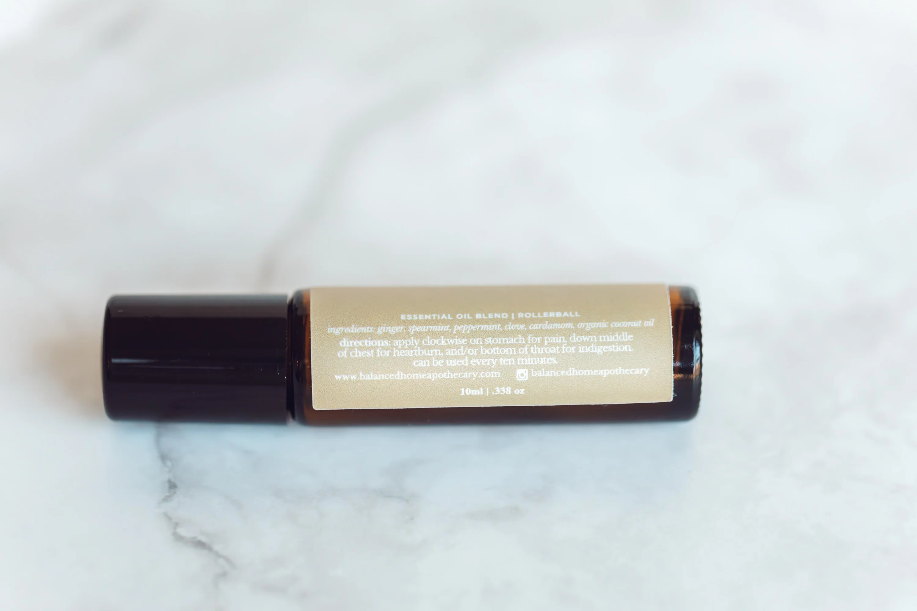 Stomach Digestion Support Essential Oil Rollerball – Ginger, Mint & Spice Blend