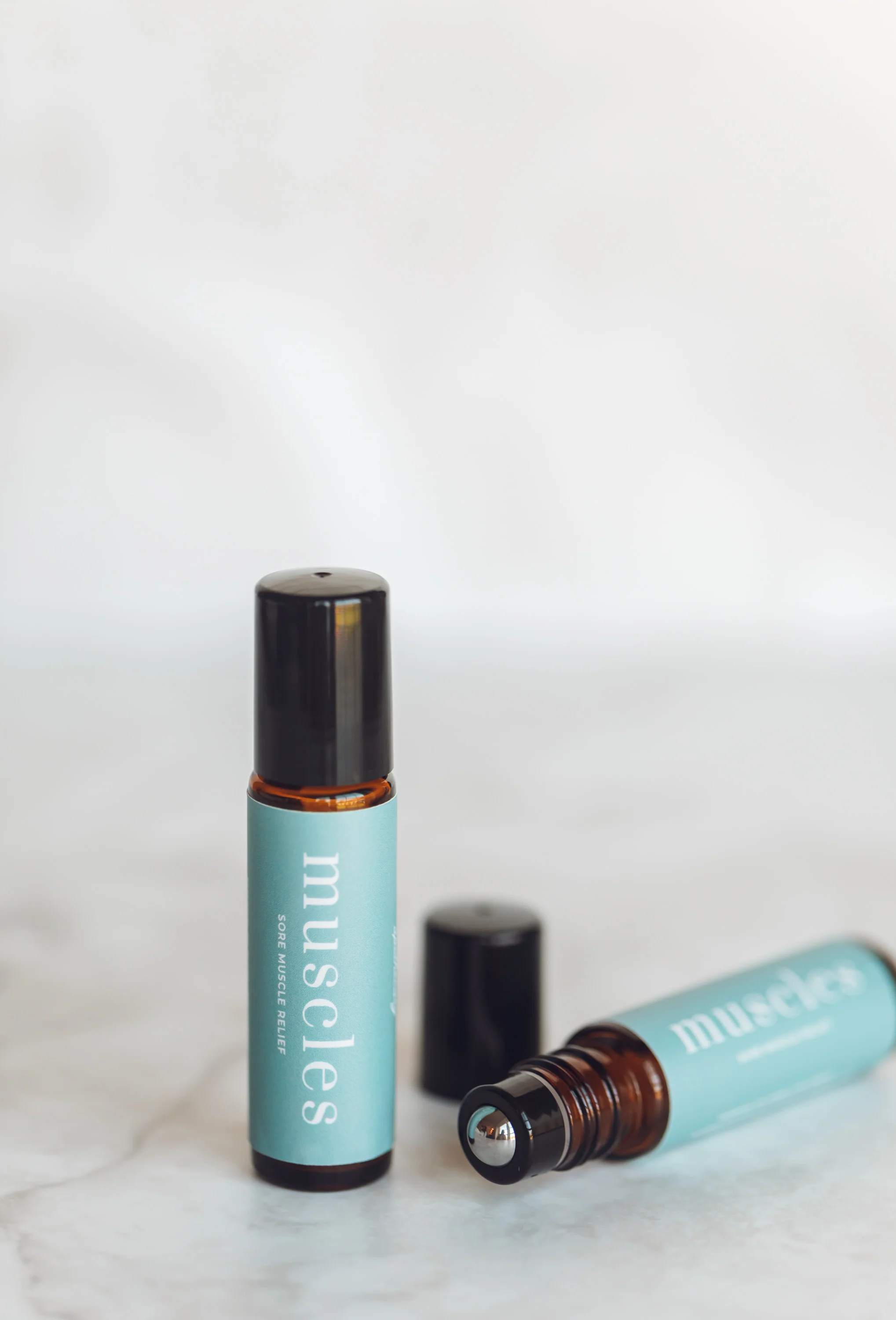 Muscles Essential Oil Rollerball with Magnesium Chloride | Grounding Aromatherapy Blend