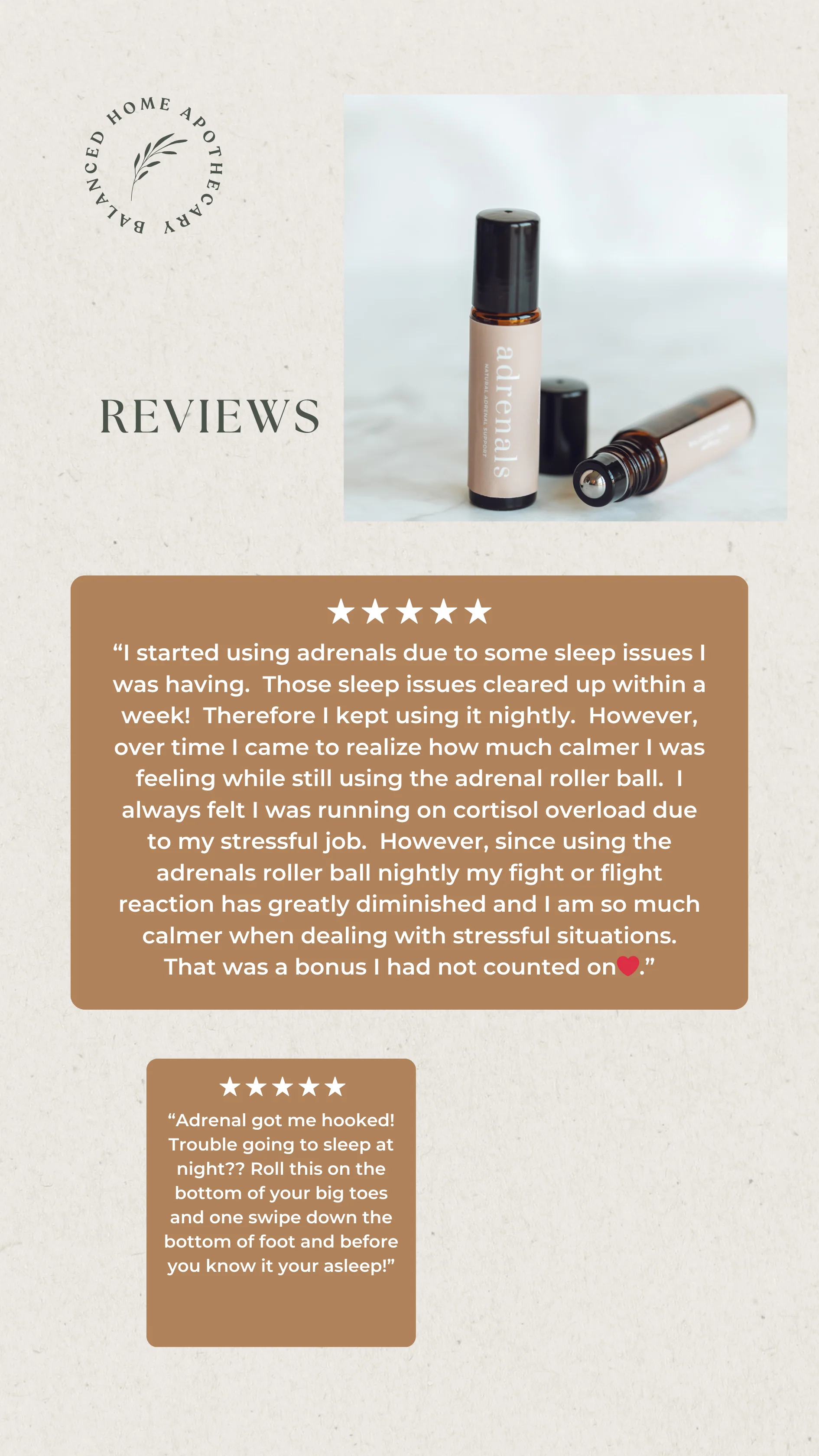 Adrenals Support Essential Oil Rollerball with Magnesium �?10ml