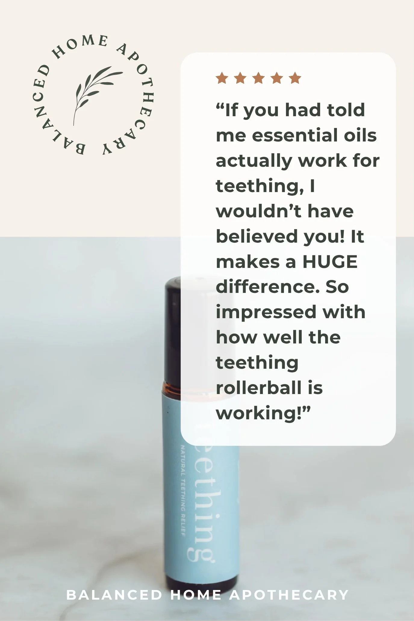 Teething Rollerball for Babies | Gentle, Baby-Safe Calm Support