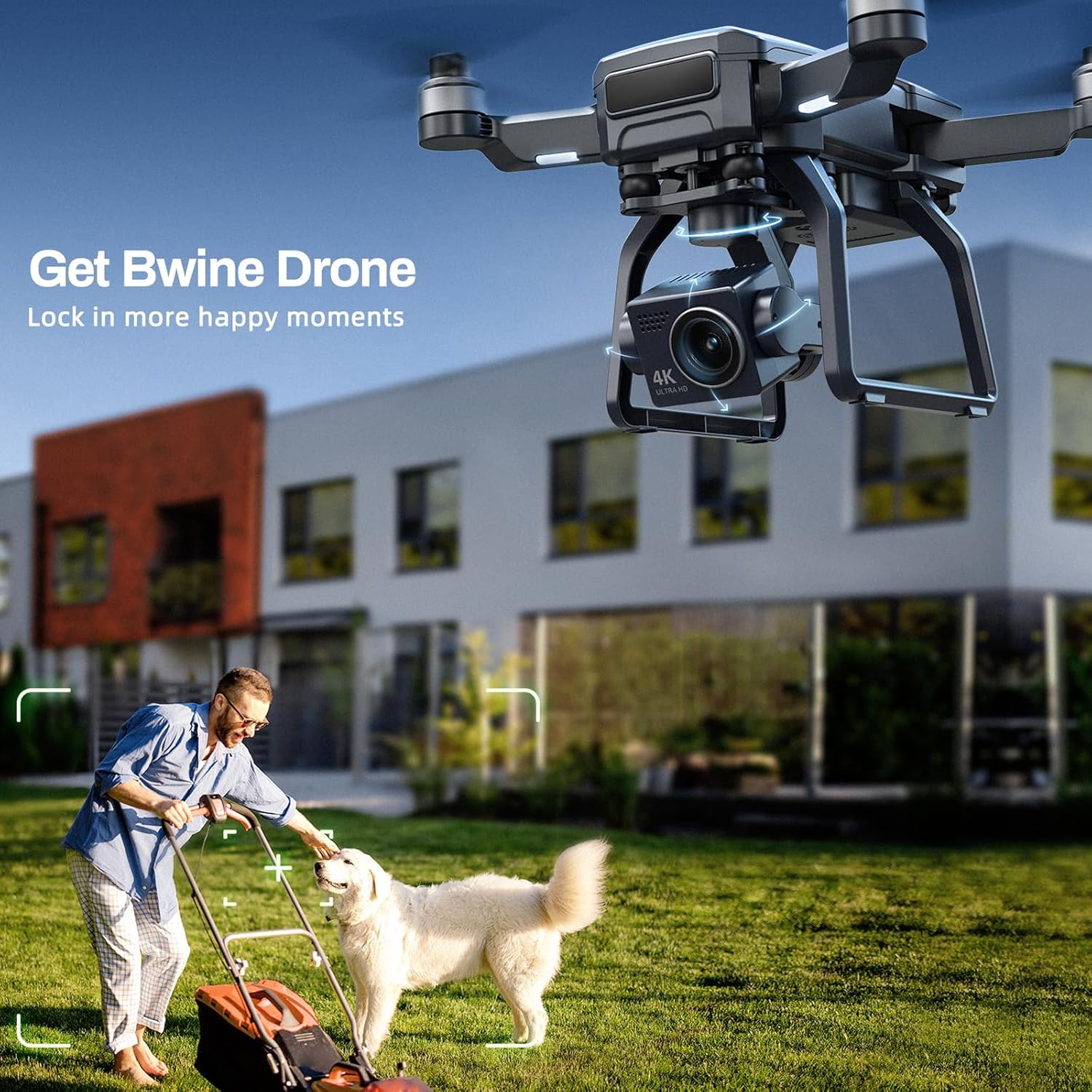 Adult-specific camera drone with 4K UHD aerial photography 3-axis gimbal 10000-foot control