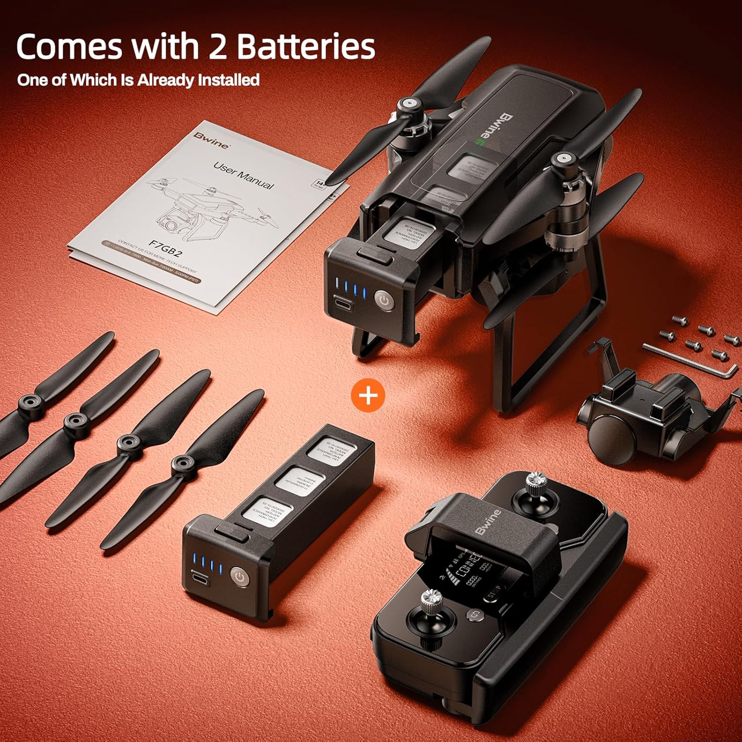 Adult-specific camera drone with 4K UHD aerial photography 3-axis gimbal 10000-foot control