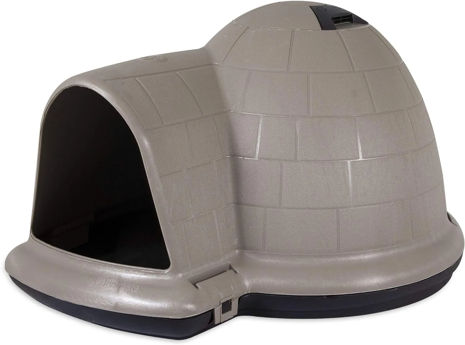 Petmate Indigo Dog House (Igloo Dog House, Made in USA with 90% Recycled Materials, All-Weather Protection Pet Shelter) for XL Dogs -90 to 125 pounds, Made in USA
