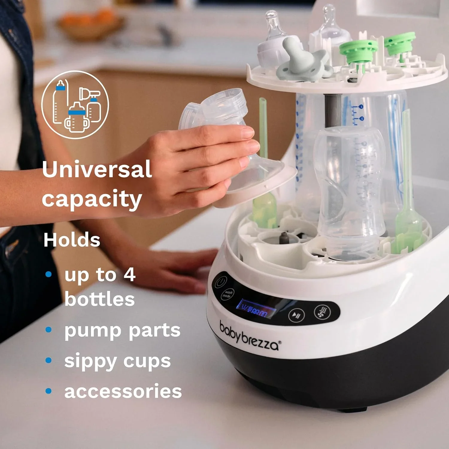 Bottle Washer Pro Baby Bottle Washer Sterilizer Dryer All in One Machine Cleans Bottles