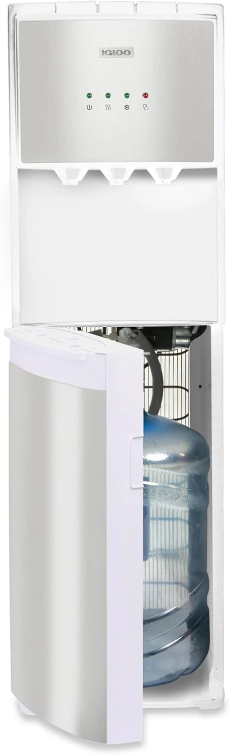Igloo Bottom Loading Water Cooler Hot Cold Room Temperature Dispenser Holds 5 Gallon Jugs