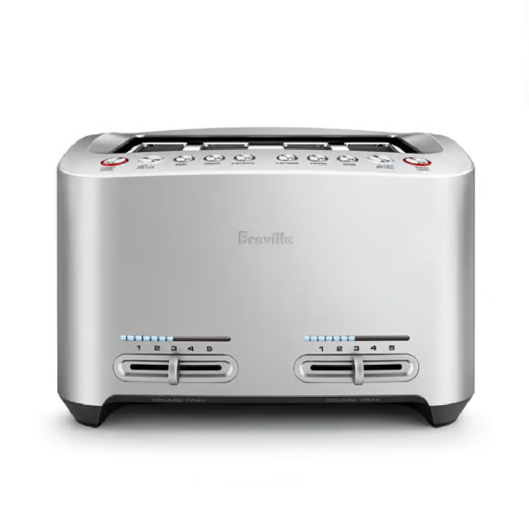 Breville Die-Cast Smart Toaster, 2-Slice, Brushed Stainless Steel