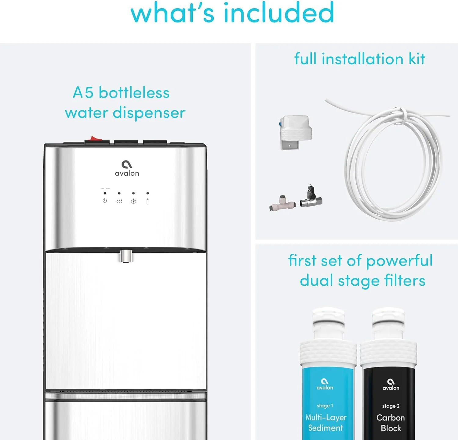 Avalon Self Cleaning Bottleless Water Cooler Water Dispenser 3 Temperature Settings