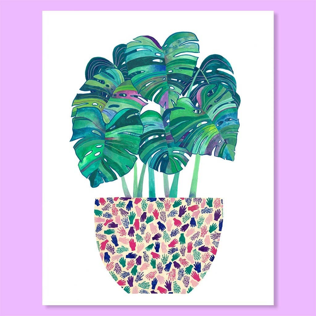 Monstera Topf Druck
