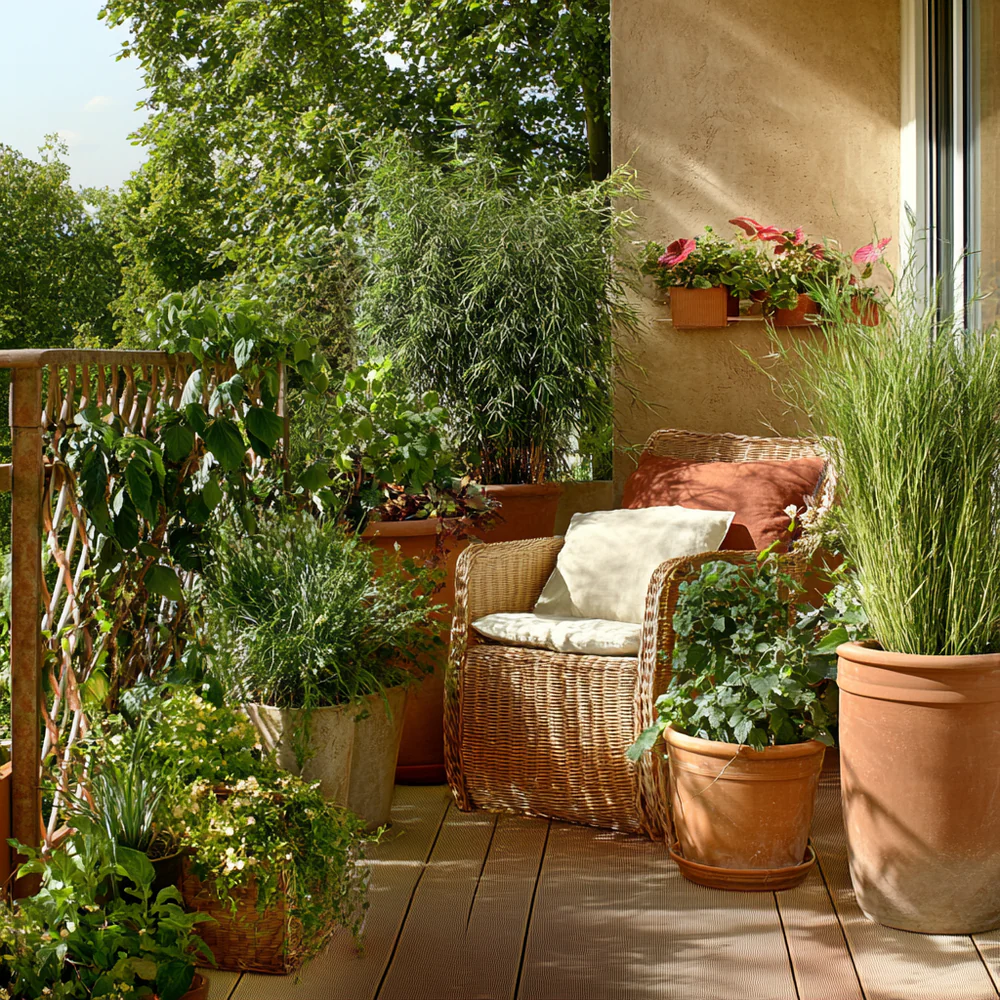 PFLANZEN ALS SICHTSCHUTZ: SO SCHAFFEN GROSSE GRÜNER PRIVATSPHÄRE AUF DEM BALKON