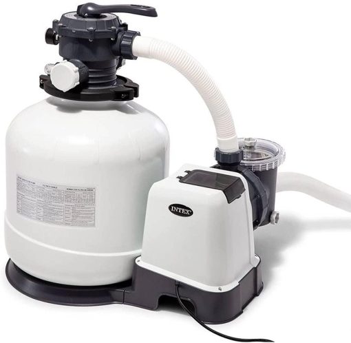 Intex 3000 GPH Sand Filter Pump for Above Ground Pools with Deluxe Maintenance Kit