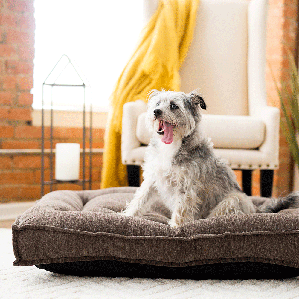 Baxter Flanged Mattress, Granite