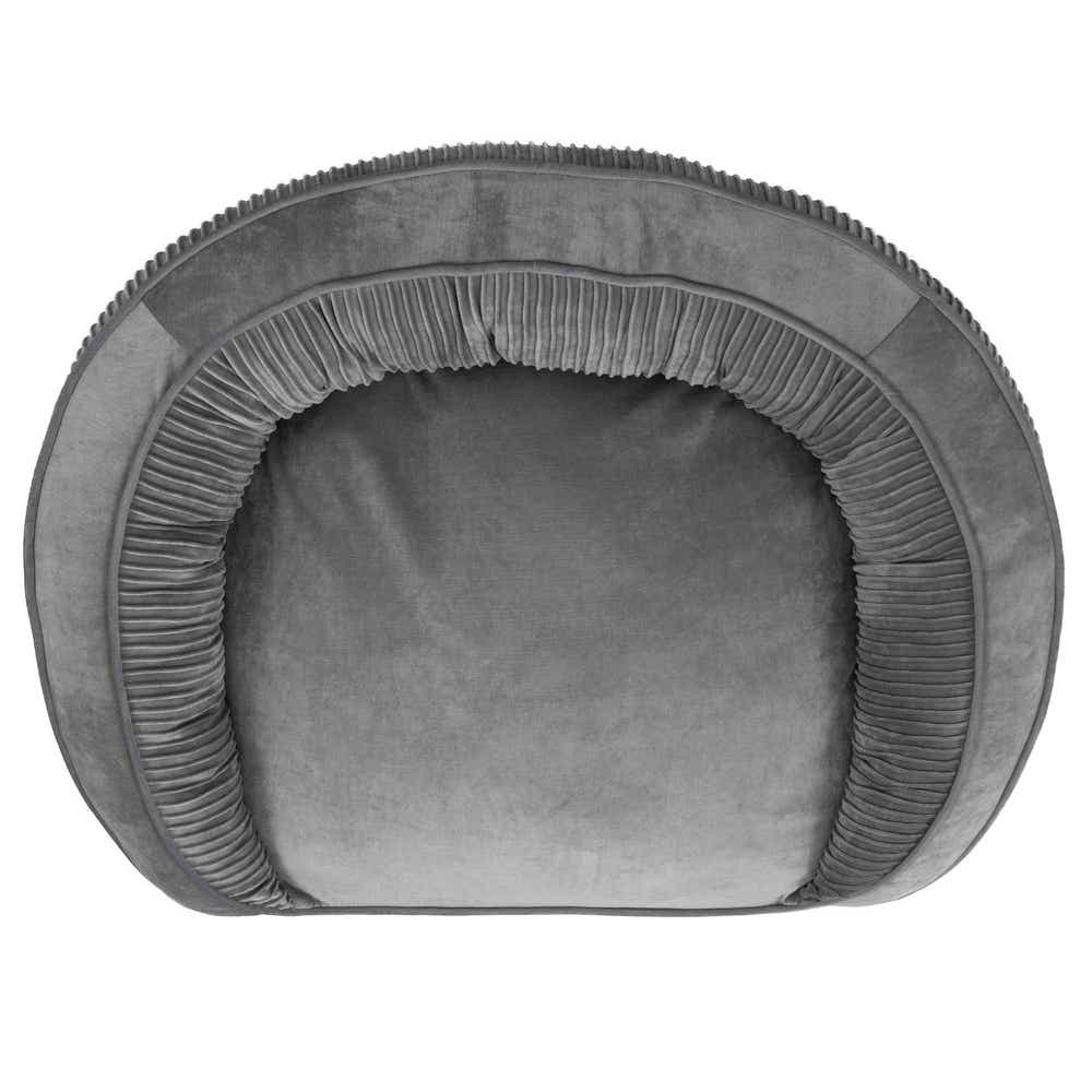 Milo Velvet Sofa, Gray