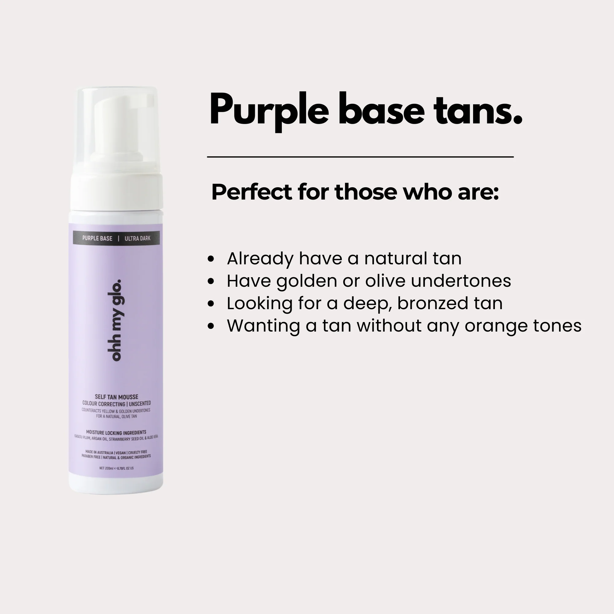 Medium Dark Self Tan (Purple Base)