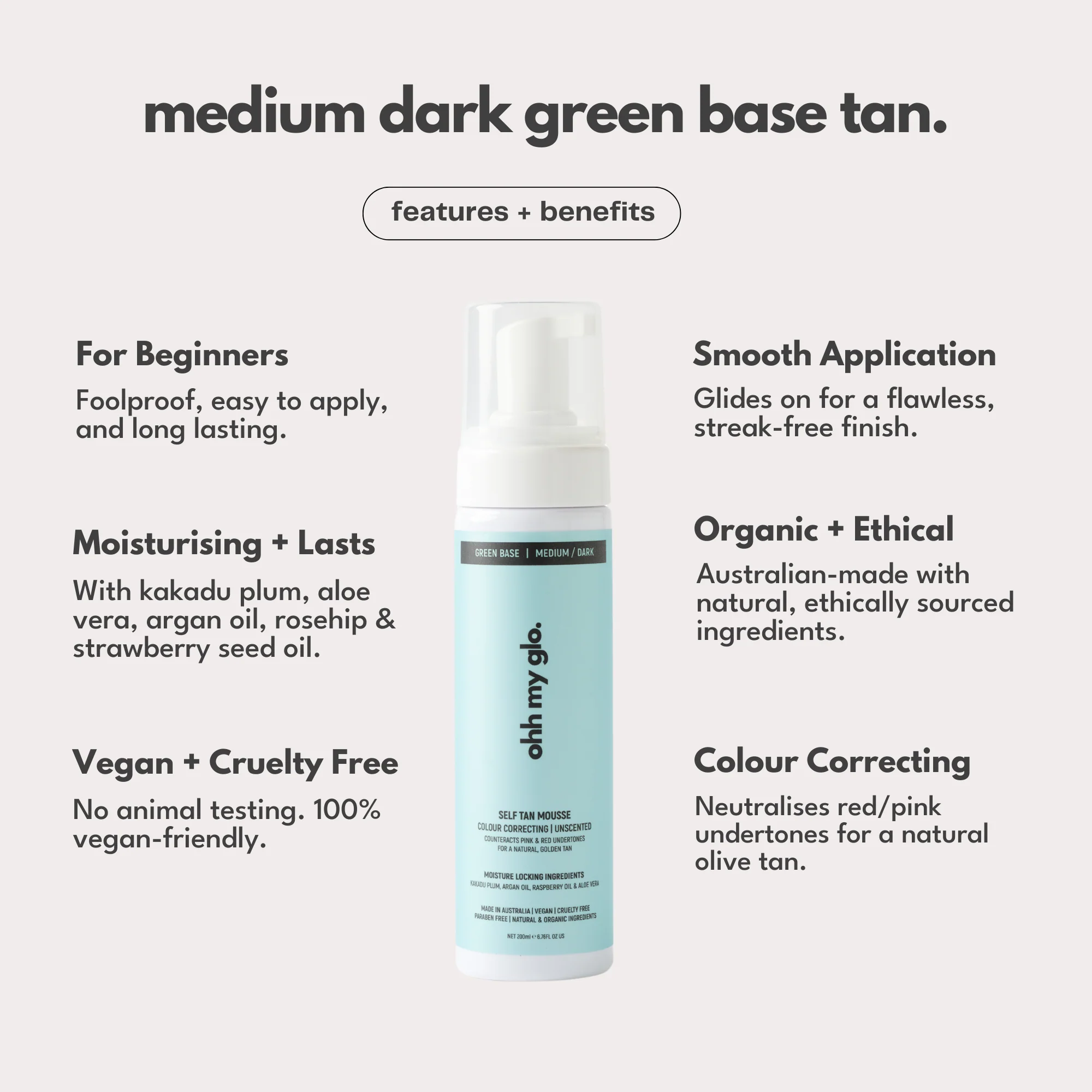 Medium Dark Self Tan (Green Base)