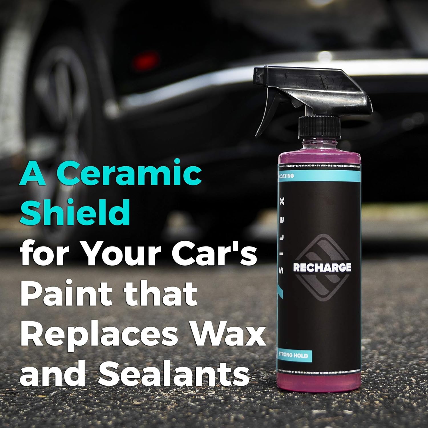 HydroSilex Recharge Ceramic Car Coating Spray – Ultra Hydrophobic Protection, 128 oz, DIY Paint Care, Lasts 6-12 Months