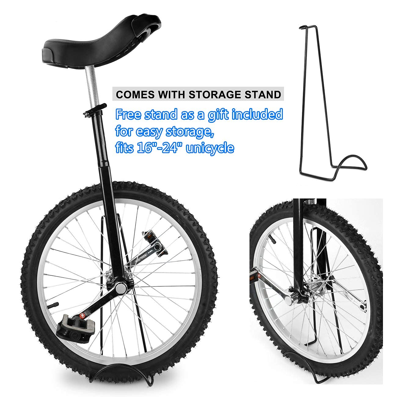 SUDOO Unicycle Skidproof Adjustable Exercise