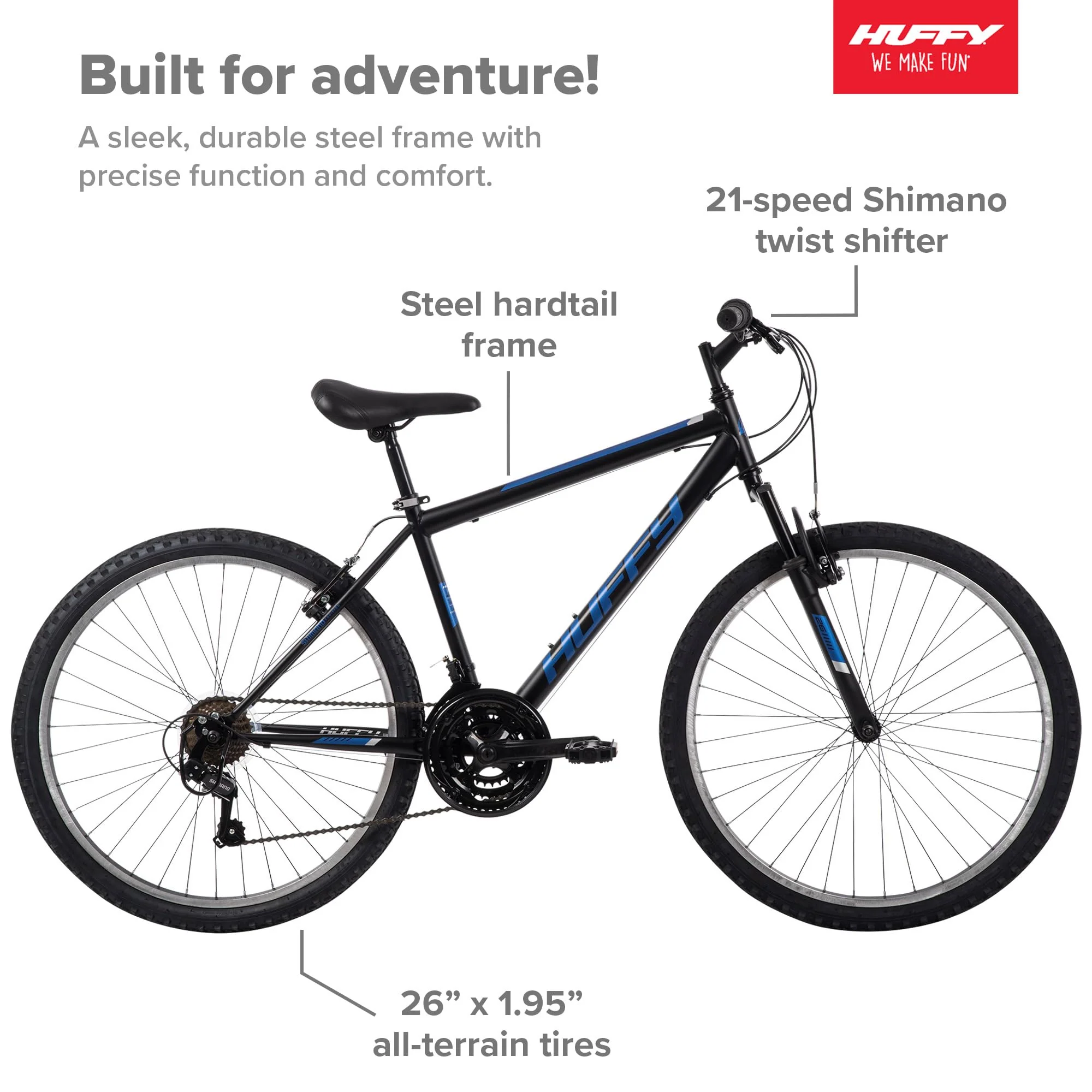 Huffy Stone Mountain 21-Speed Hardtail Mens Mountain Bike