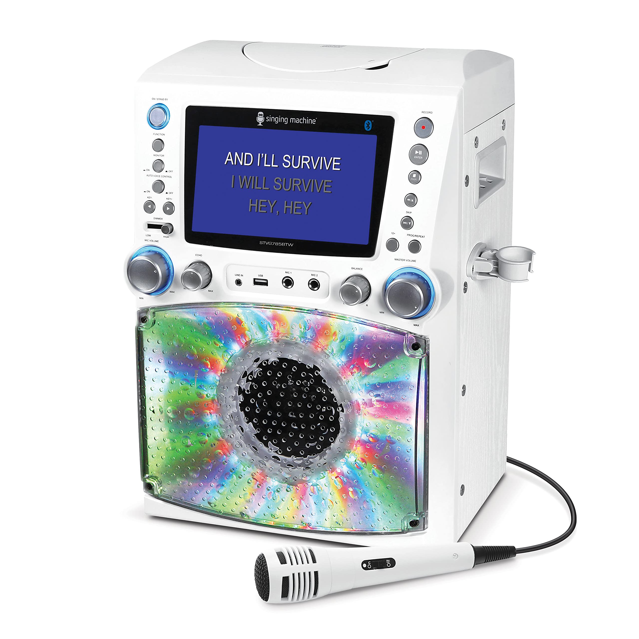 Singing Machine STVG785BTW Bluetooth Karaoke