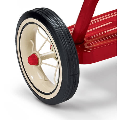 , Classic Red Dual Deck Tricycle, 12  Front Wheel, Red