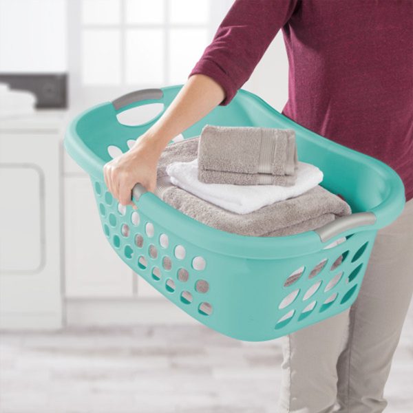 1.25 Bushel Plastic Clothes Laundry Basket (6 Pack)