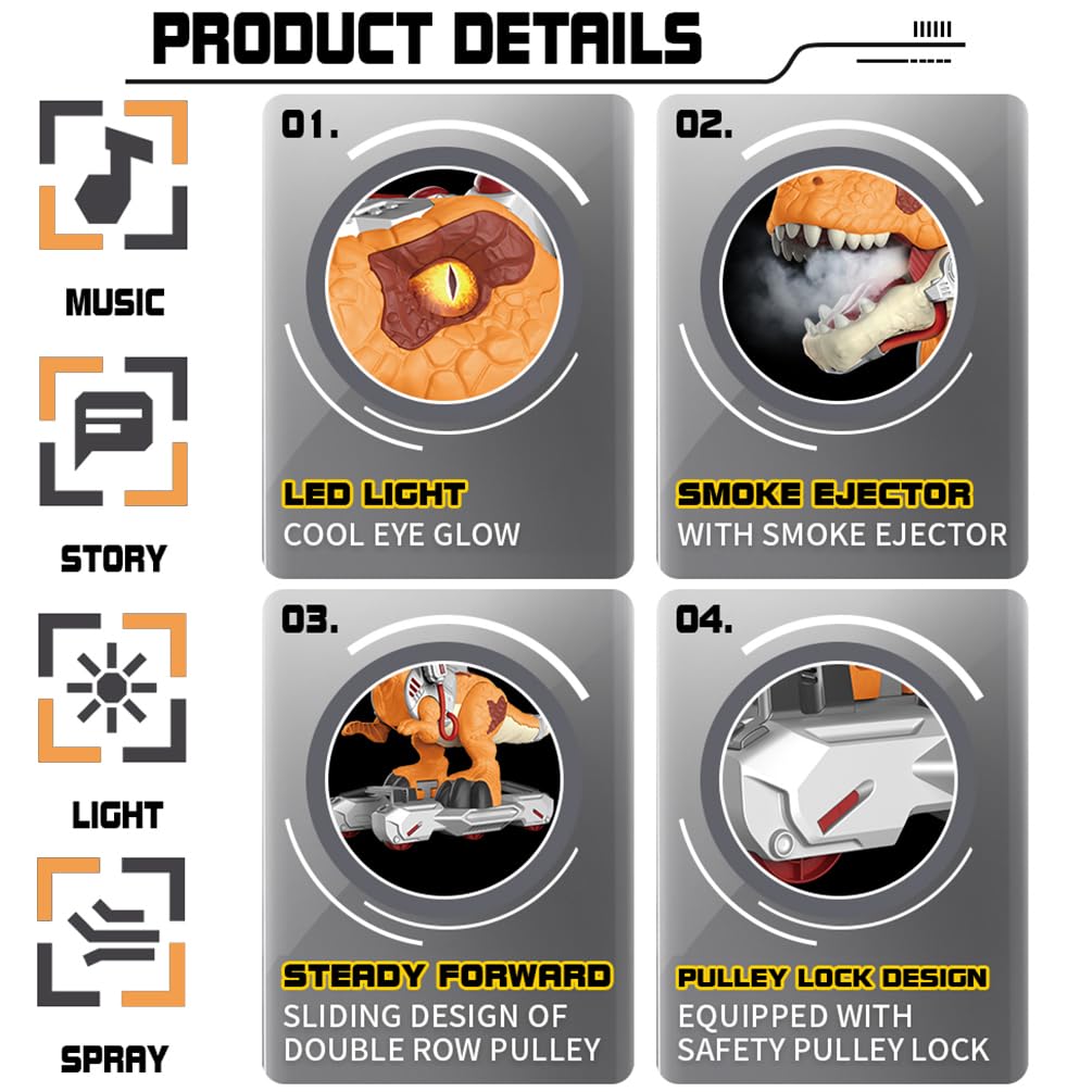 Dinosaur Operated Electric Rideable Toddlers