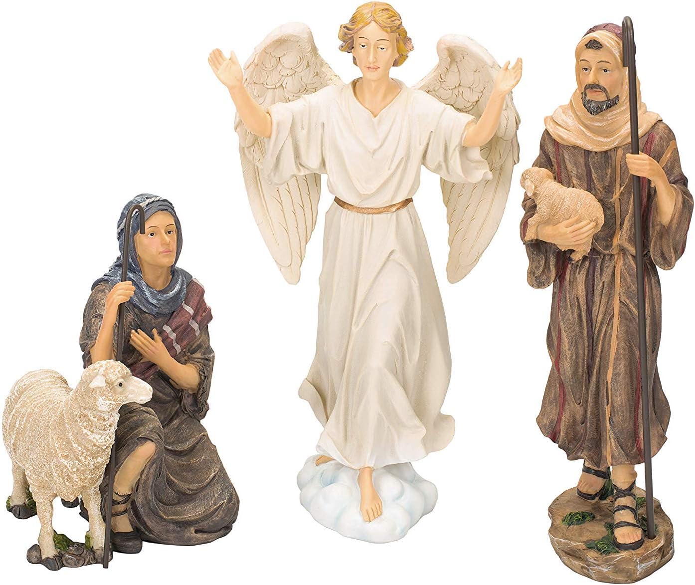 Three Kings Gifts Deluxe Edition, Nativity Scene Set & Figures, 16-Pieces, 7 inch Scale Collection