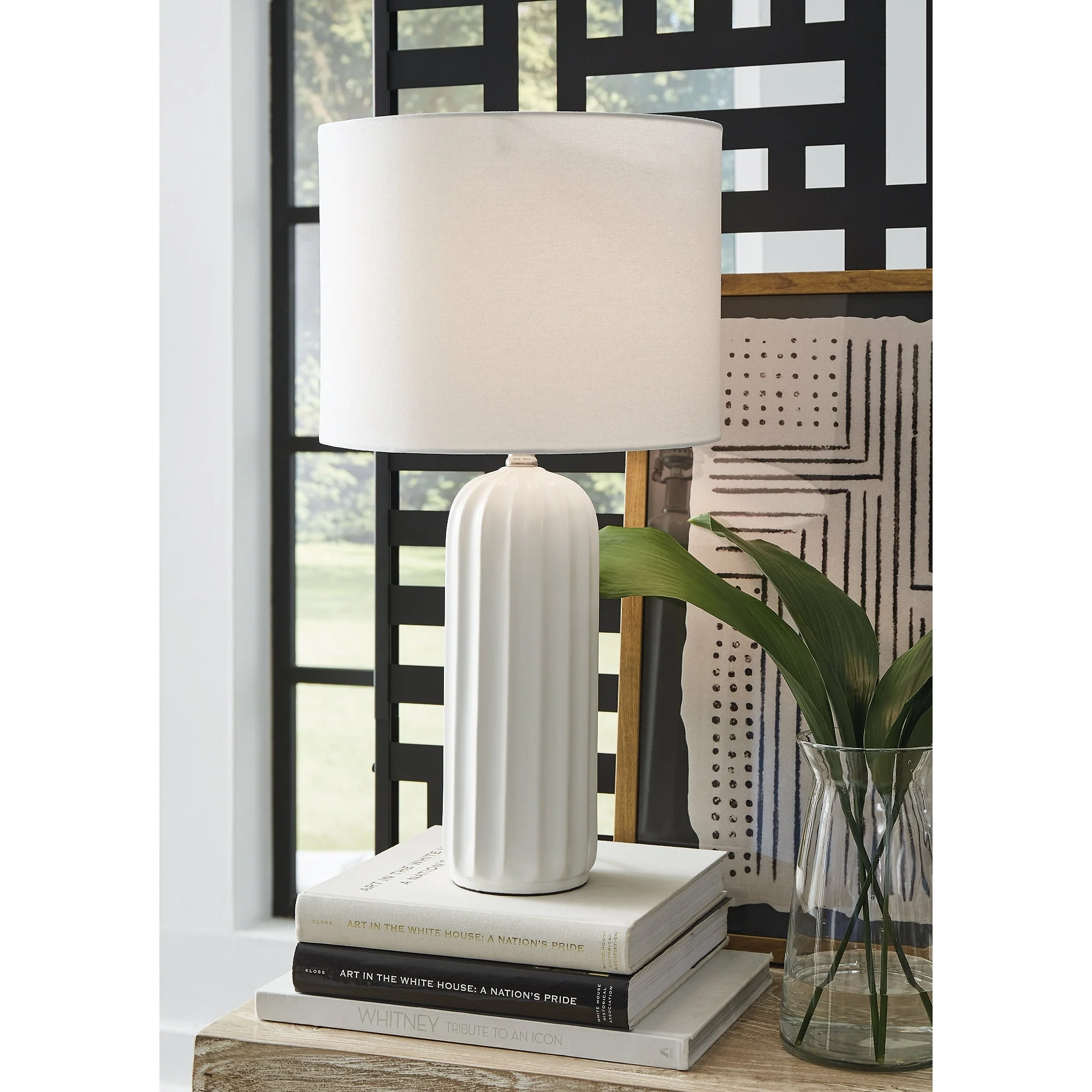 Signature Design by Ashley Clarkland White Table Lamp (Set of 2) - 13