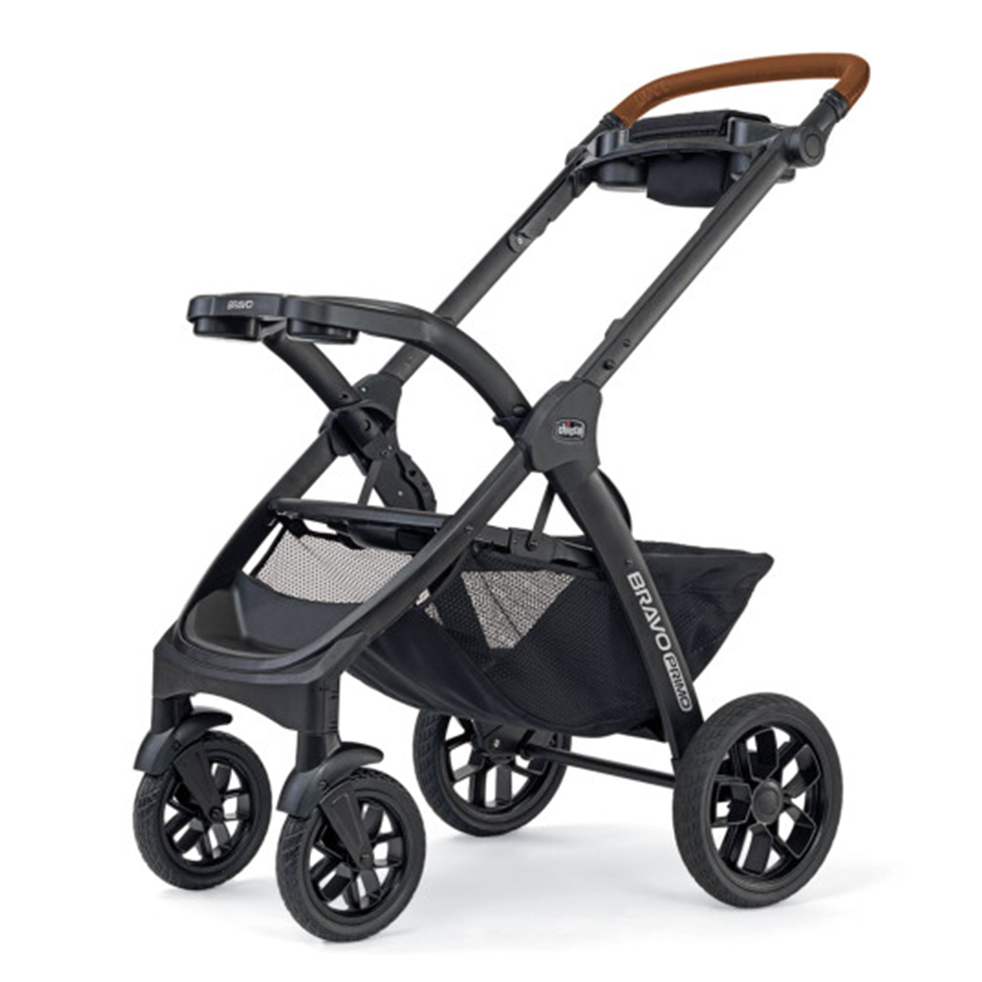 Chicco Bravo Primo Trio Quick-Fold Stroller Travel System, Springhill/Black