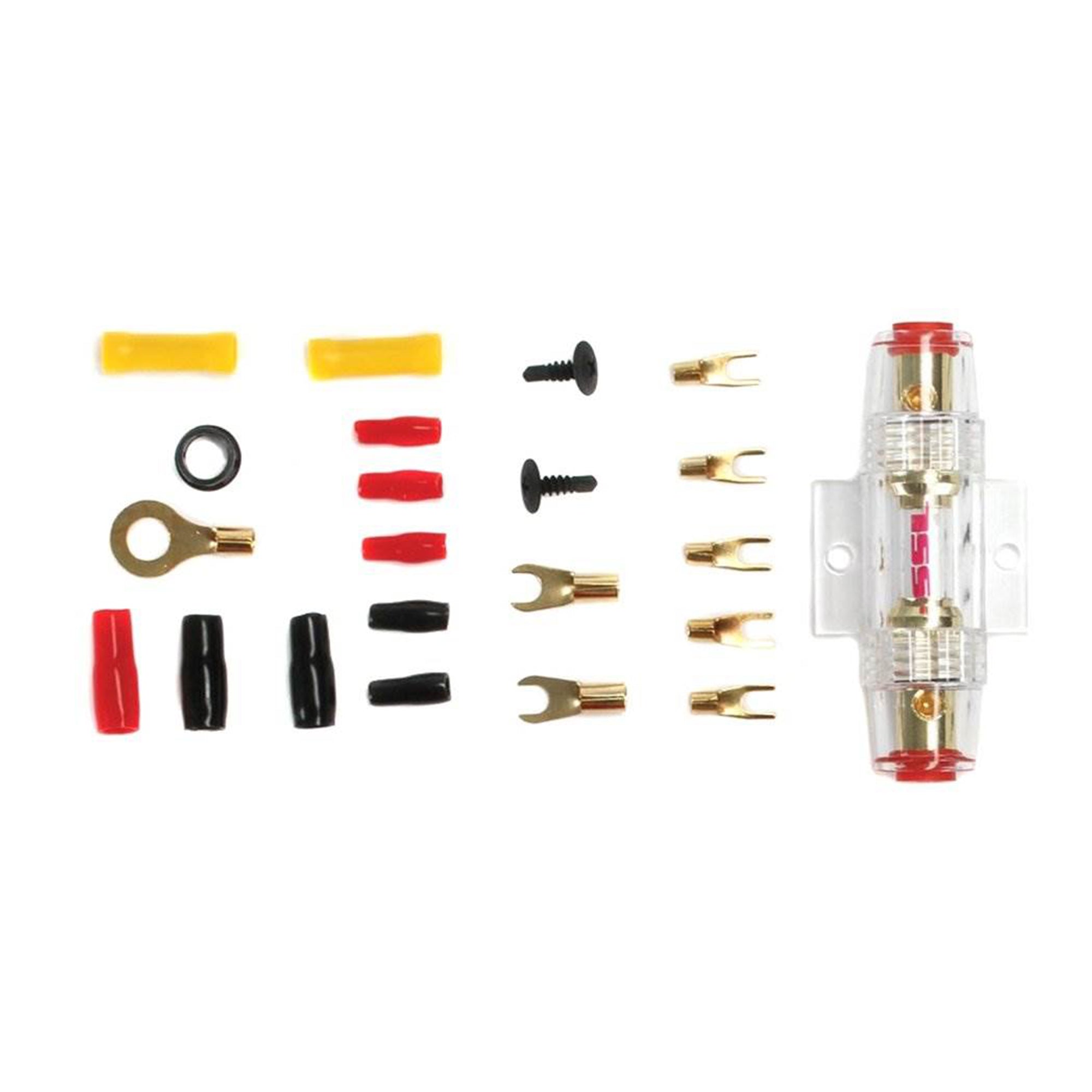 12 1200W Dual Loaded Car Subwoofers + Box +  1500W Amp + Kit