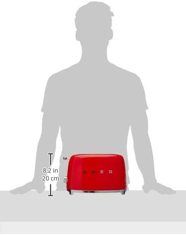 2 Slice Retro Toaster (Red)