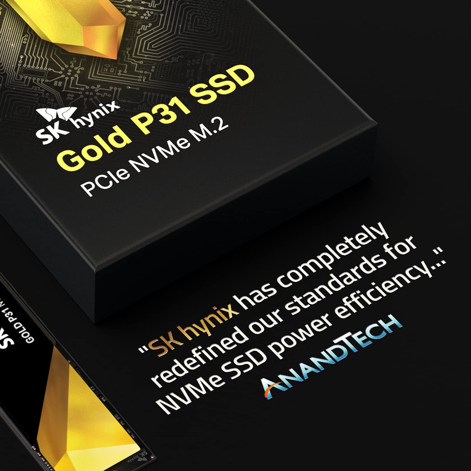 SK hynix Gold P31  PCIe NVMe Gen3 M.2 2280 Internal SSD | Up to 3500MB/S