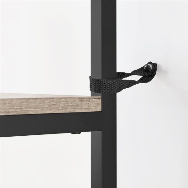 16 W x 35.5 D x 64.5 H 5-Shelf Freestanding Shelves, Gray