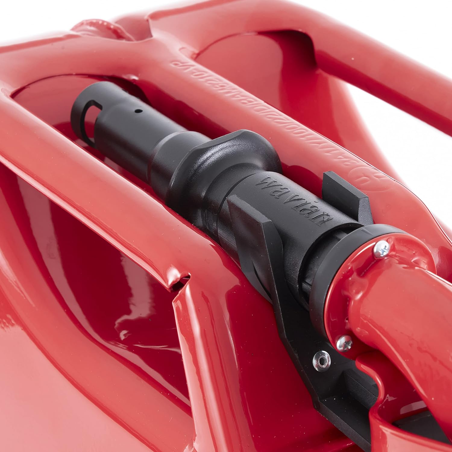 Wavian Jerry Can 20L Red – CARB Compliant, Durable Gasoline Container with Spout