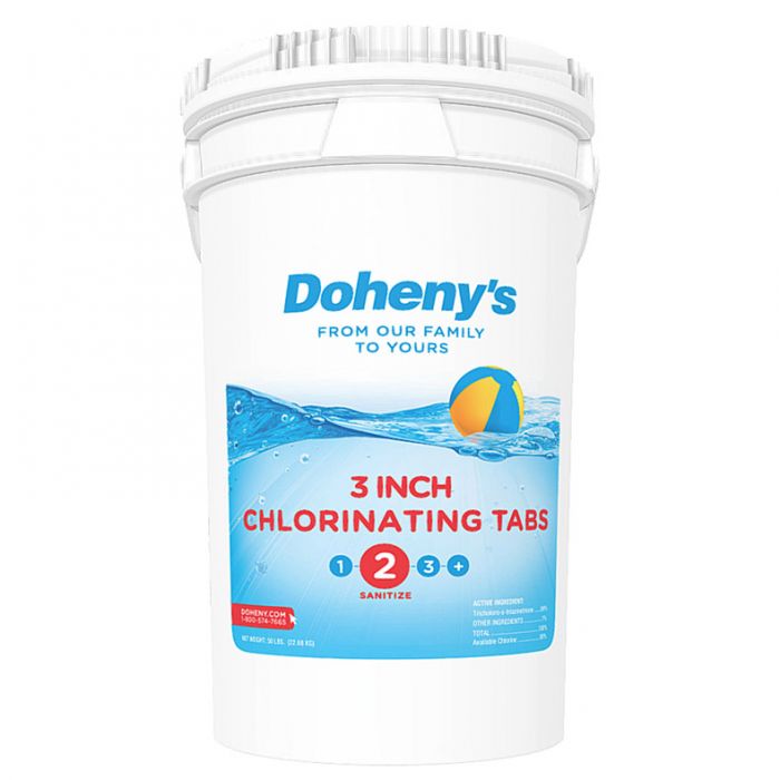 Doheny's 3 in Chlorine Tabs, 50 lb