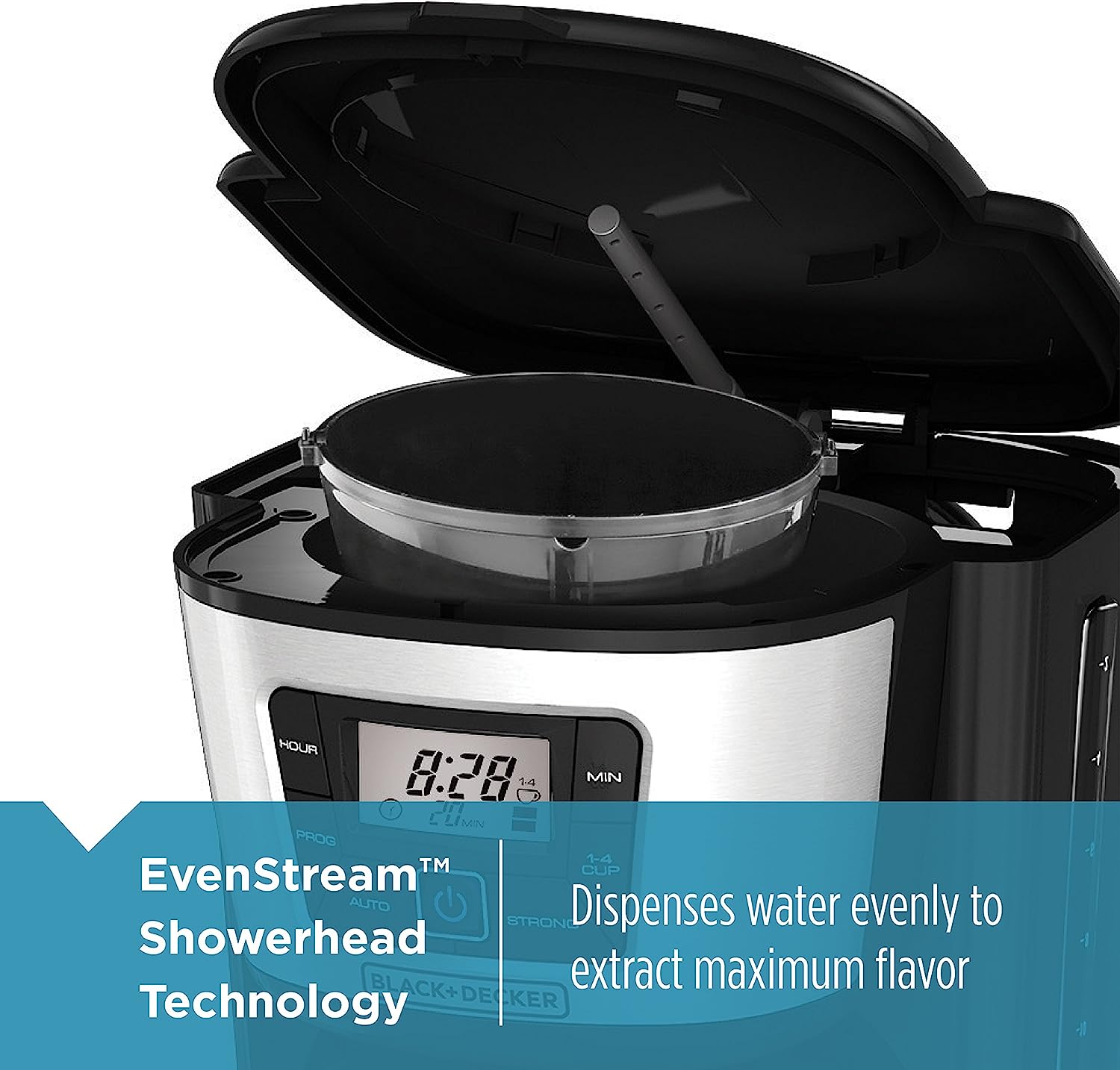 12-Cup Thermal Coffeemaker, Black/Silver, CM2035B