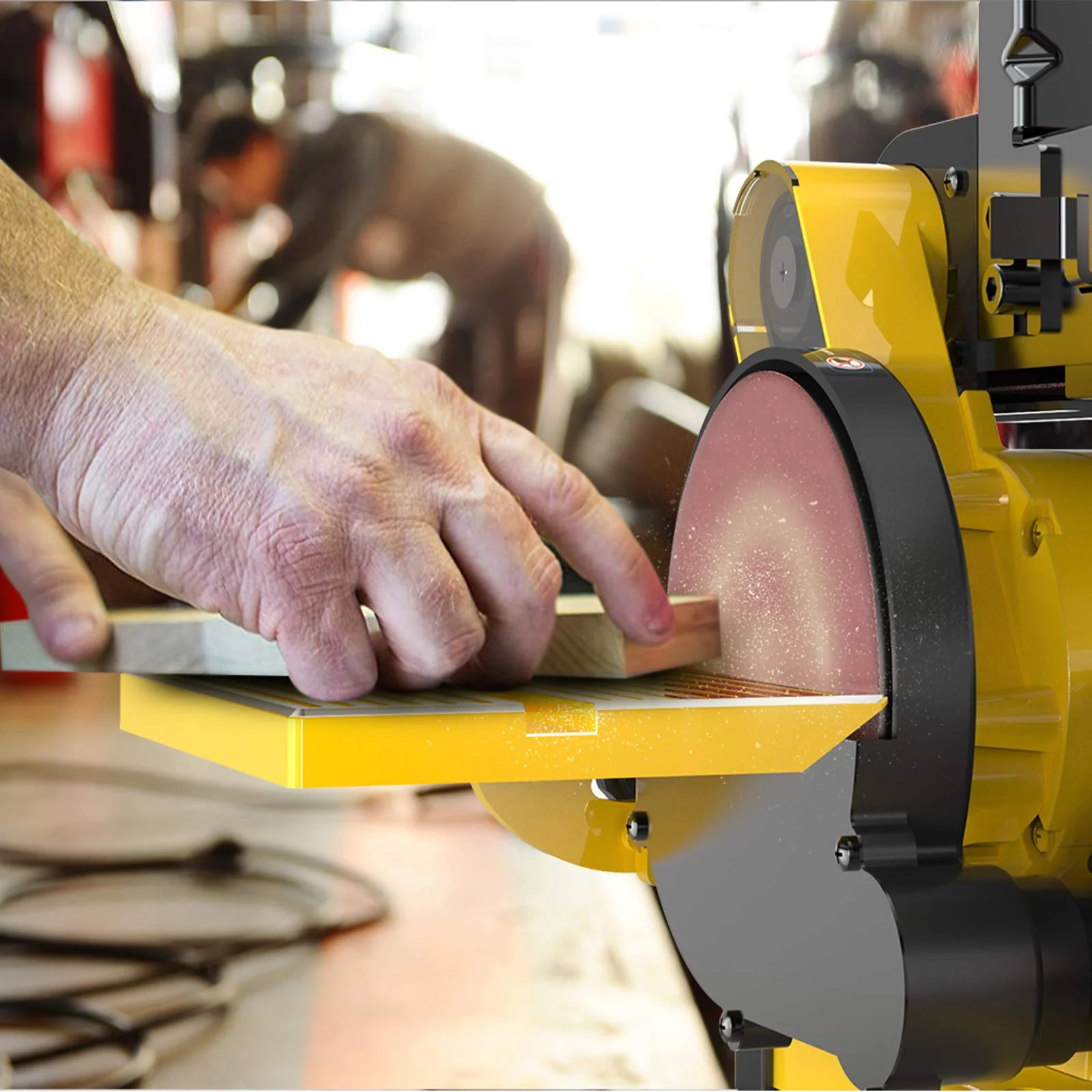 Woodskil 4.3A Belt Sander, 4 x 36 in. Belt & 6 in. Disc Sander