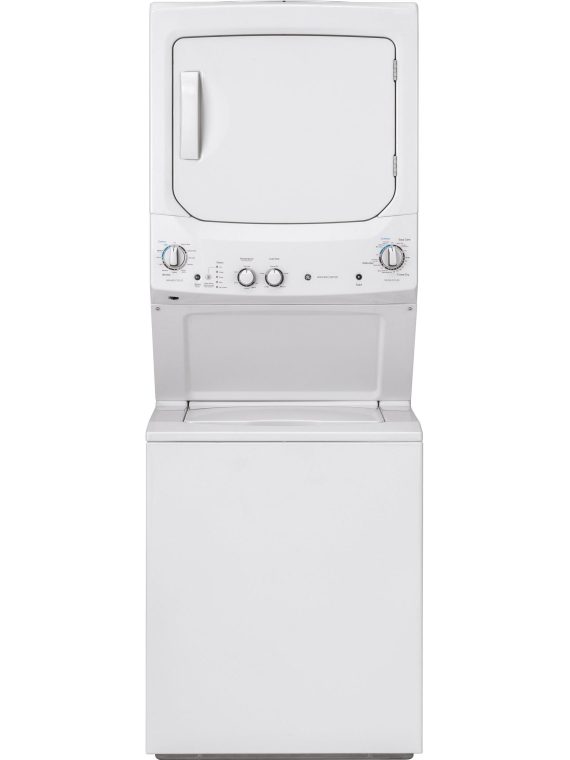 GE Stacked Washer/Dryer Electric Laundry Center GUD24ESSMWW