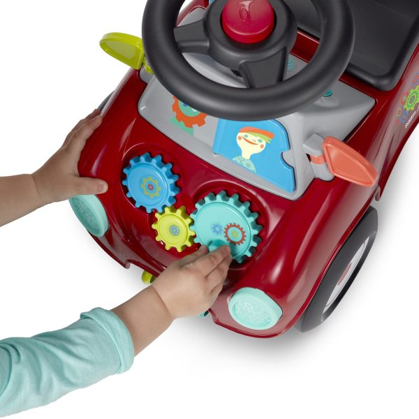 , Busy Buggy, Ride-on and Push Walker, Red